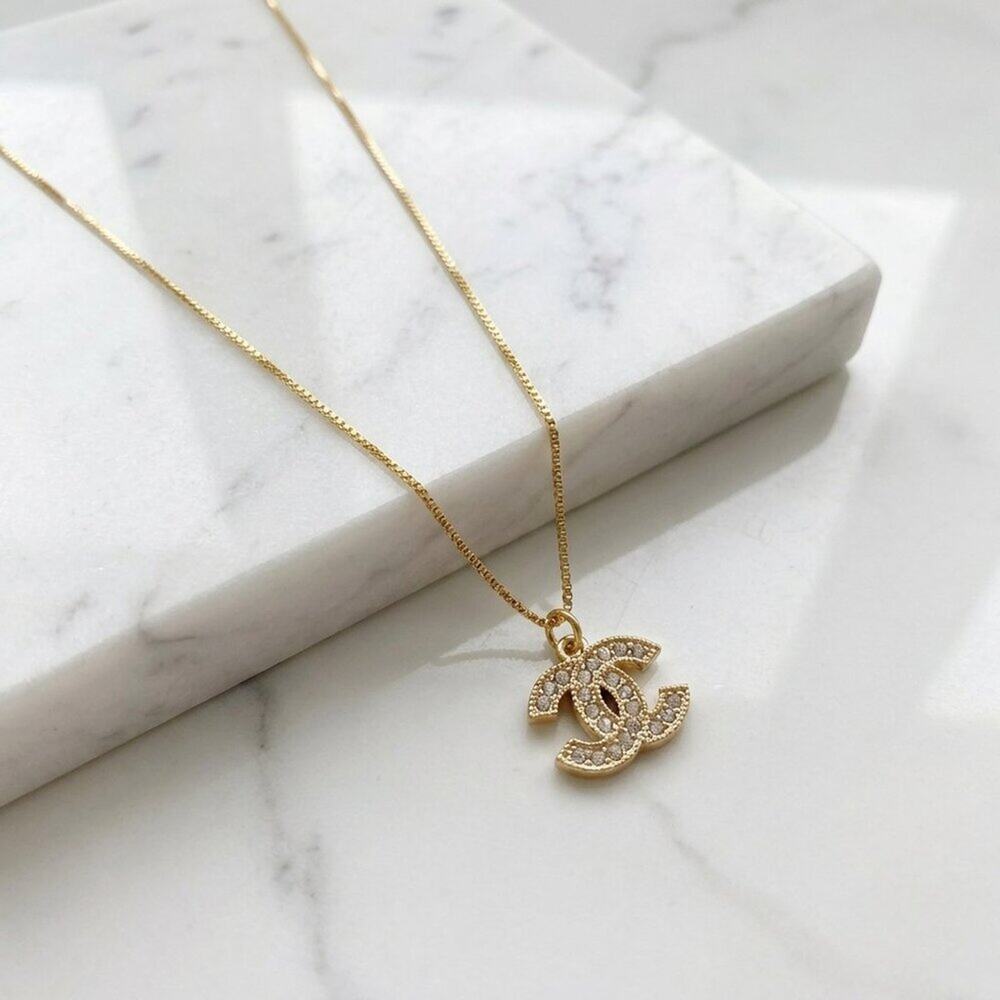 ✨VINTAGE CHANEL CC Crystal Repurposed charm only
